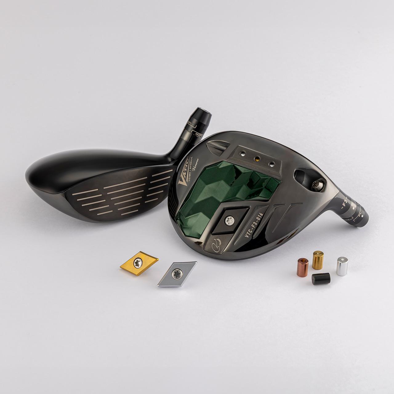 画像: フロントウェイト（1g/2.5g/5g/9g）、バックウェイト（5g/10g/15g）が脱着可能