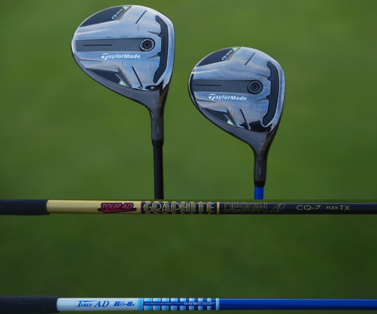 画像: FWはテーラーメイドQi35。3HLのシャフトはツアーAD CQ。7Wは手元がしなって高く上がりやすいツアーAD BB