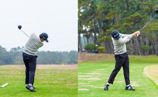 P9（フォロースウィングで両手が肩の位置）