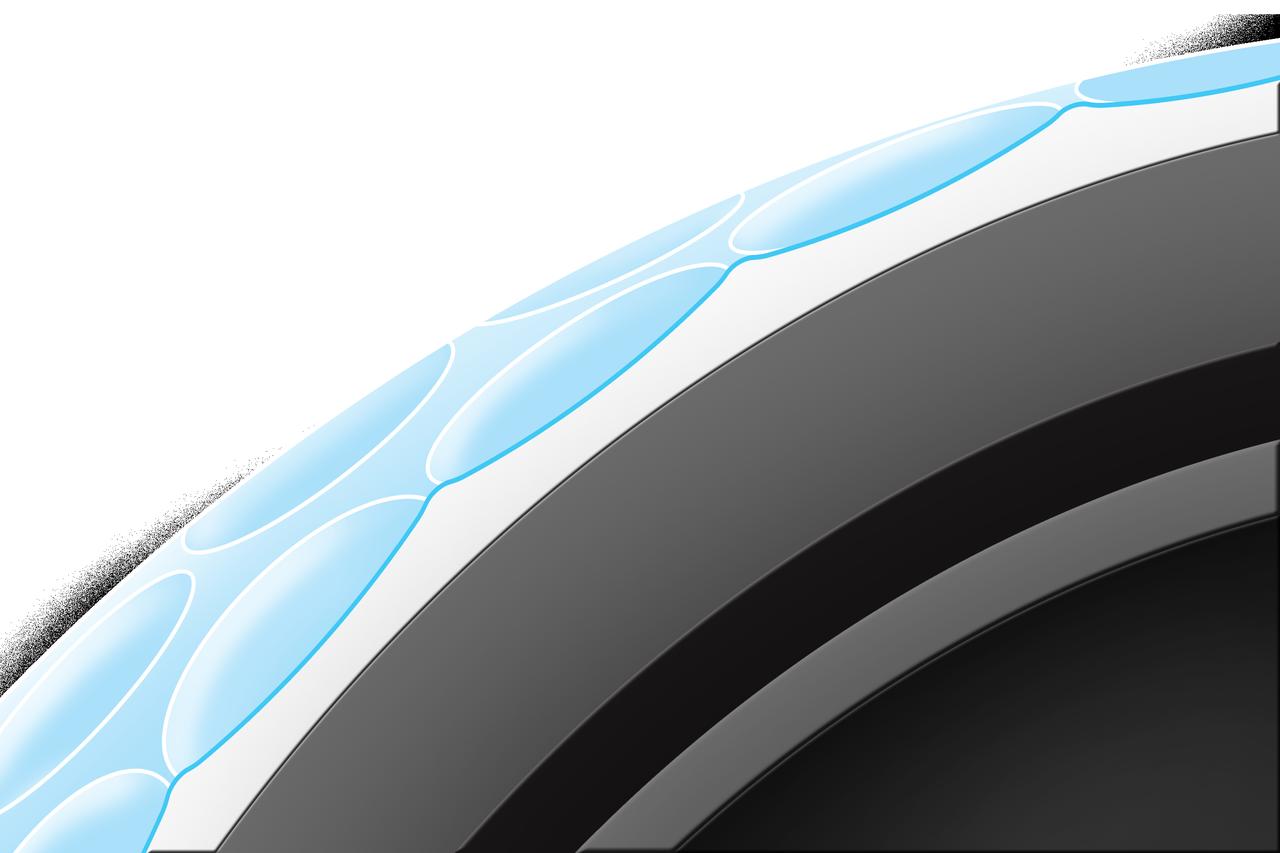 画像: マイクロコーティングの拡大図（イメージ）