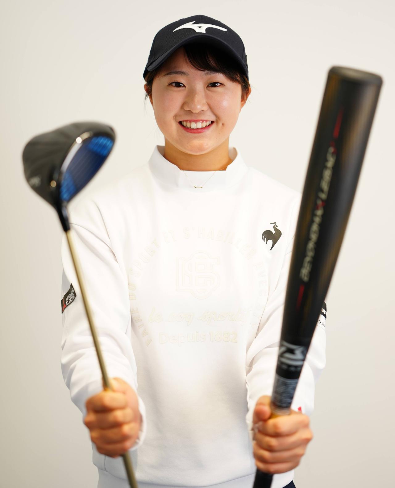 画像: 野球界で革命を起こした「ビヨンド」とともに新作ドライバー「JPX ONE」を持つ稲垣