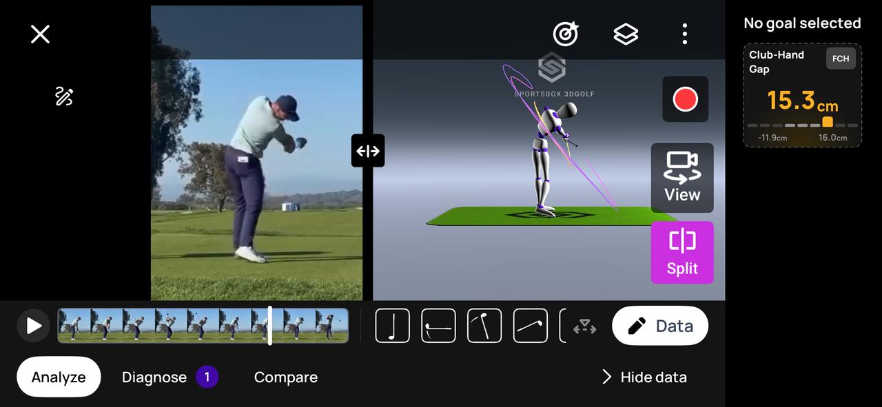 画像: 画像③：フォロー／クラブヘッドが手より外側に抜けている。