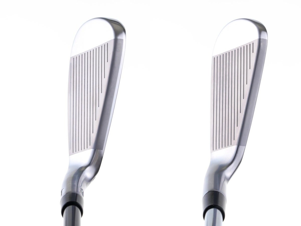 画像: 『Qi MAX』アイアンの7I(ロフト28度/左)、『P790』アイアンの7I(ロフト30度/右)