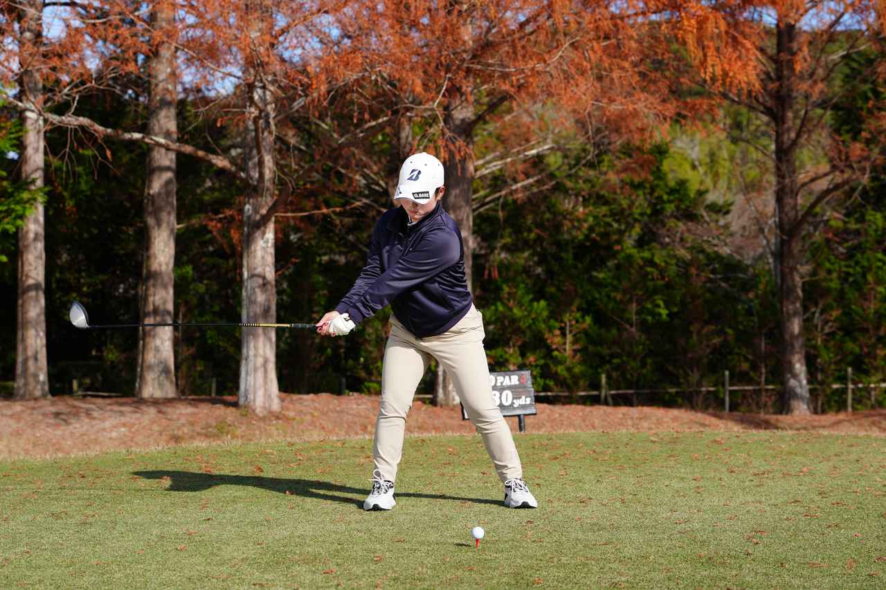 画像 : P2（シャフトが地面と平行）