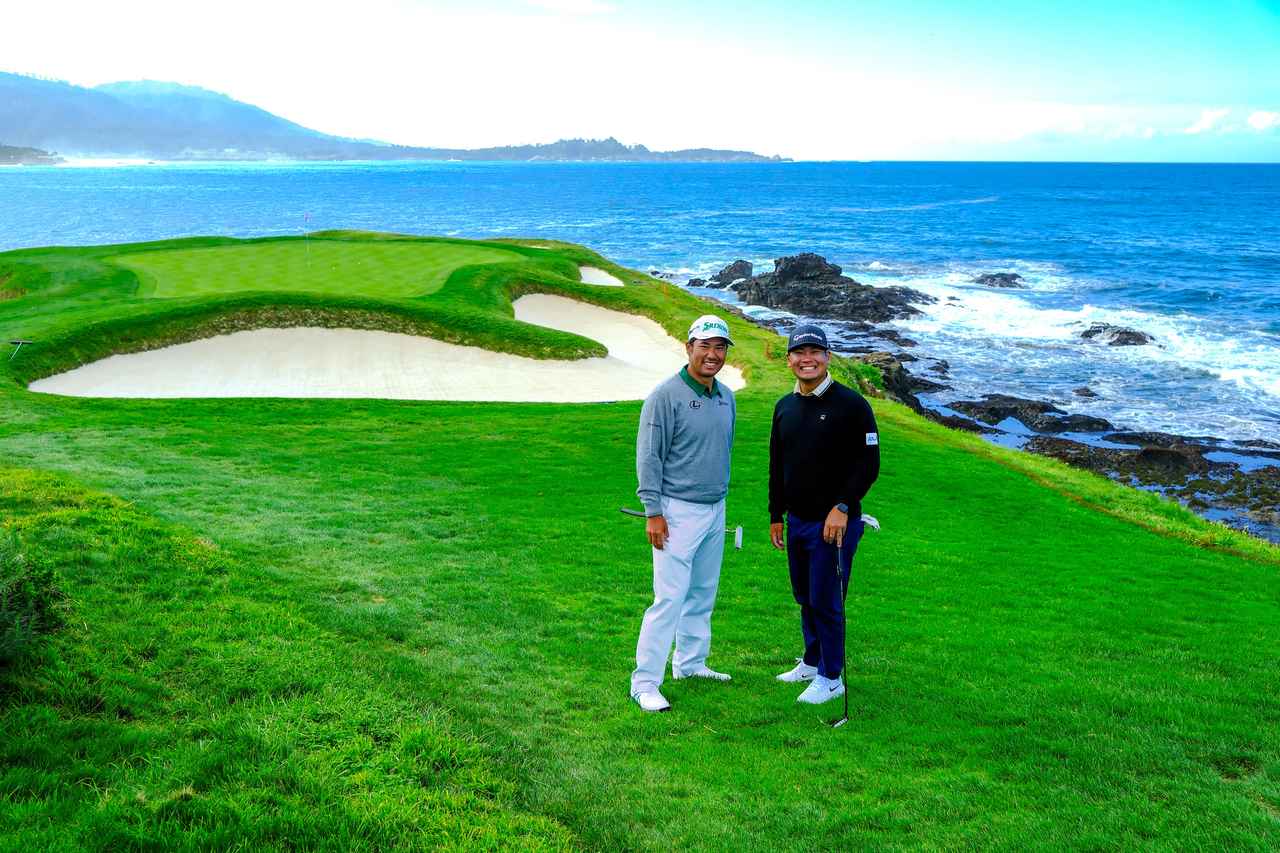 画像: 久常涼とともに火曜の練習ラウンドを回った松山英樹（撮影/岩本芳弘）