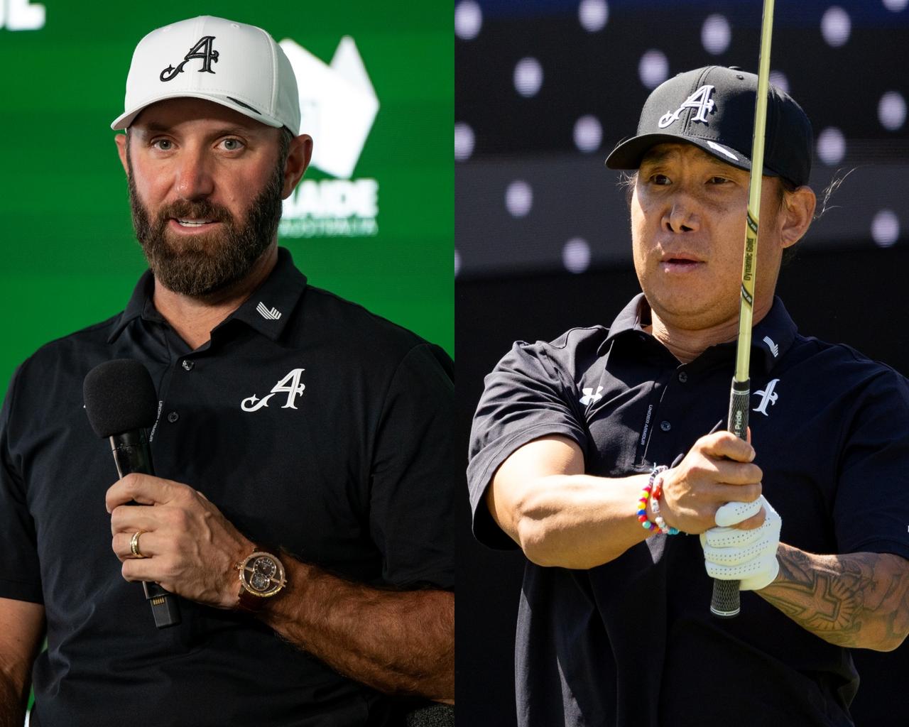 画像: 「4Aces」に加入したアンソニー・キム（右）とキャプテンのダスティン・ジョンソンはともに3位タイでスタート（提供/LIVゴルフ）