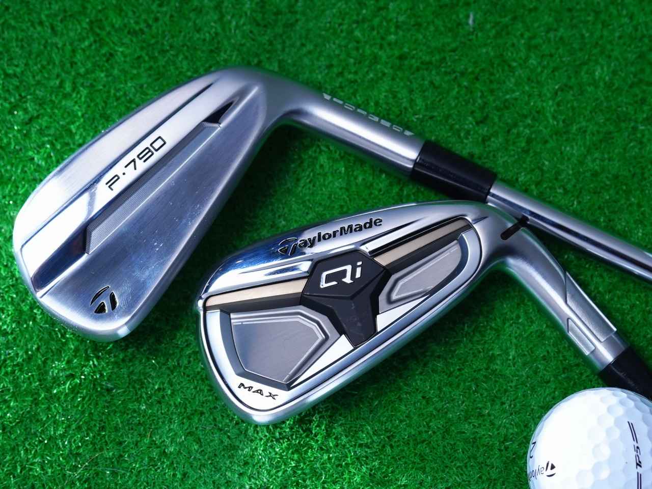 画像: 『Qi MAX』アイアンと『P790』アイアンを比較