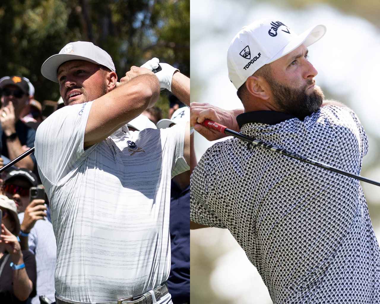 画像: LIVの二大巨頭ともいえるデシャンボー（左）とラーム（右）が上位争いを演じているLIVゴルフ アデレード（提供/LIVゴルフ）