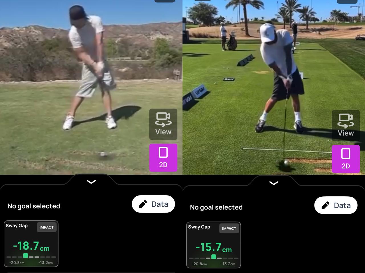 画像: 画像②インパクト／胸と骨盤の左右差が少なくなった傾向はインパクトでも同様だ