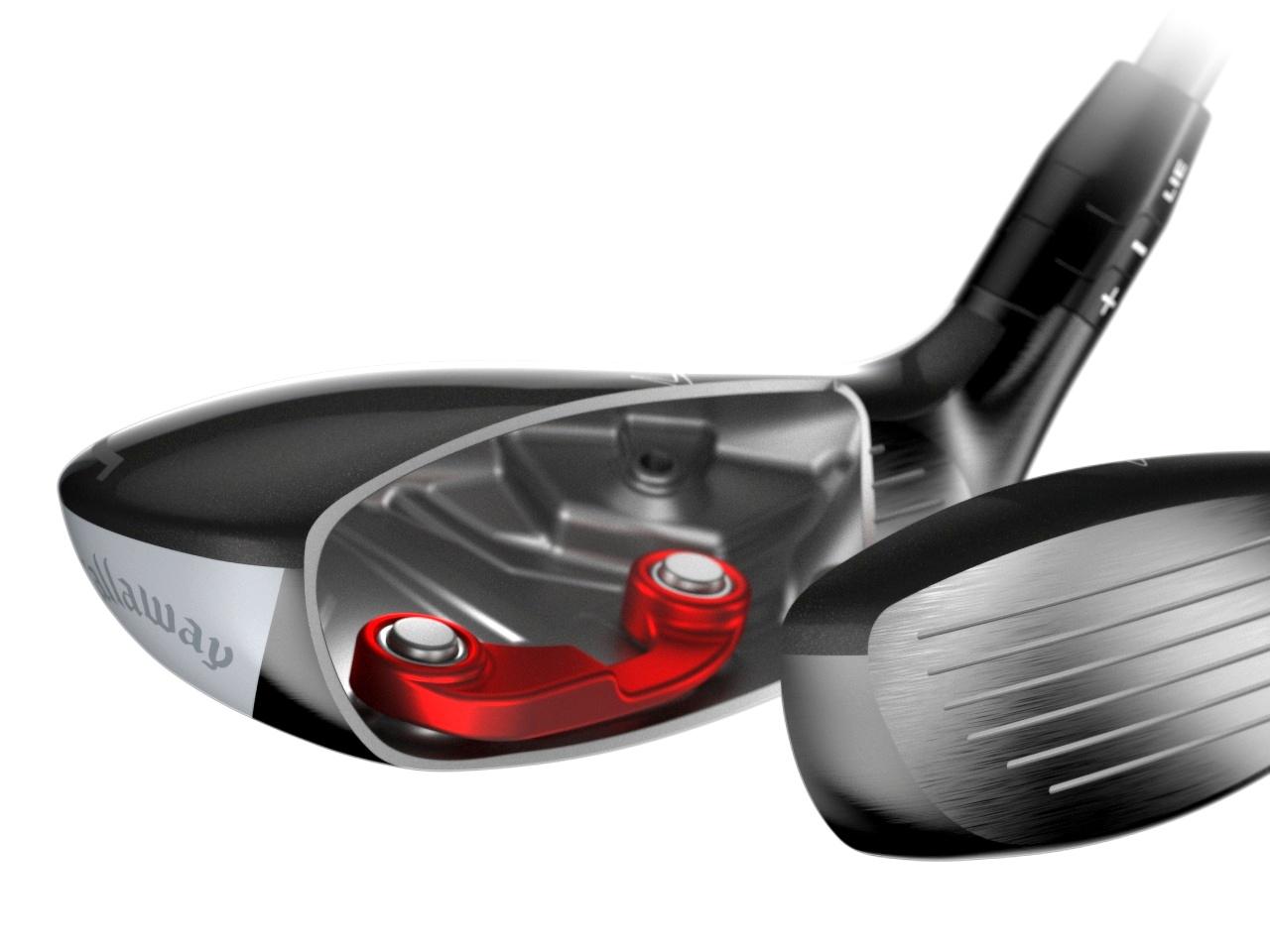 画像: 赤い部分が｢クアンタム MAX UT」に入る“スピードウェーブ 2.0”。フェース下部のたわみ量が大きくなり、スピン量とボール初速を維持させる。｢クアンタム MAX FAST UT」にも搭載されている