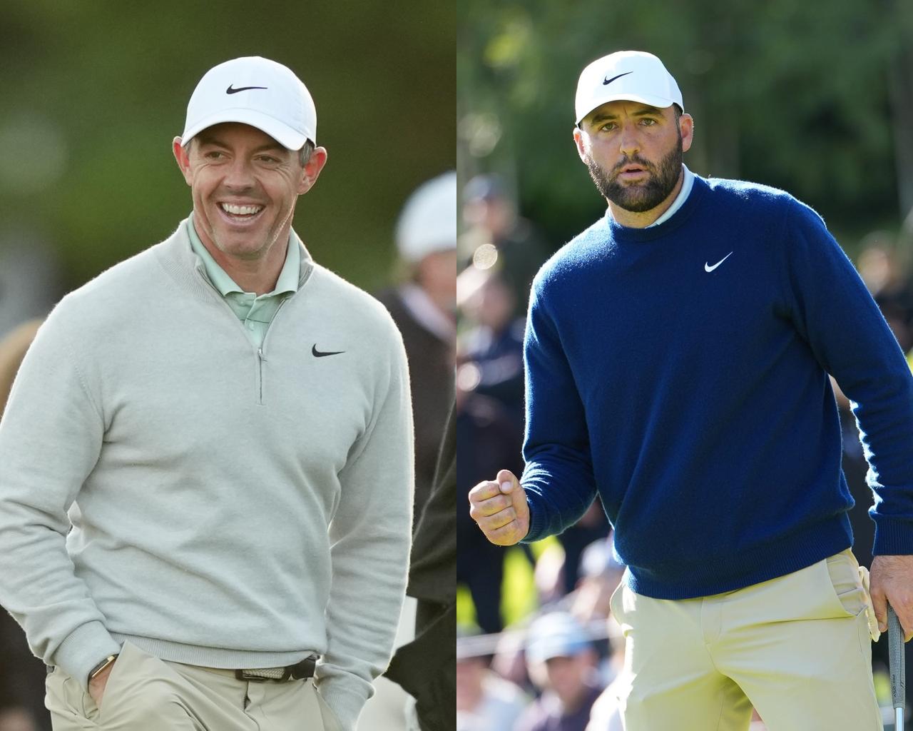 画像: 3位タイにつけて週末に向かうマキロイ（左）とギリギリ予選通過したシェフラー（右）（PHOTO/Getty Images）