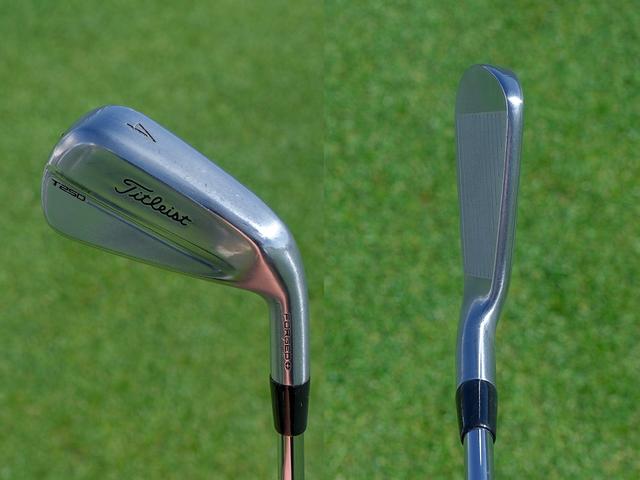 画像: こちらも実使用のT250の4番アイアン。「楽に高弾道のショットが打てる」とテイラー