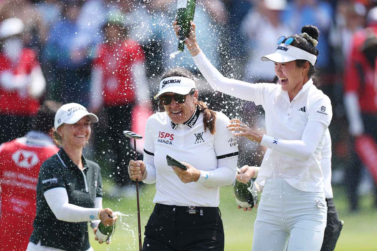 画像: 優勝後のハナ・グリーン（PHOTO/Getty Images）