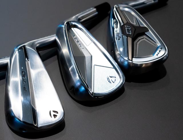 画像: 新アイアン候補はP790、P8CB、Qi MAX（右の3モデル）となった