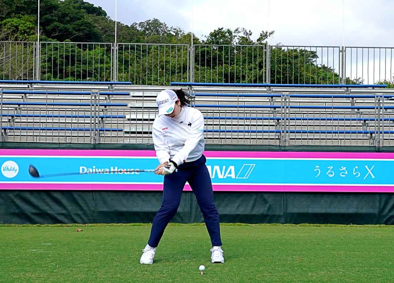 画像 : 6番目の画像 - 小祝さくらのドライバーショット連続写真～開幕戦で撮り下ろし - みんなのゴルフダイジェスト