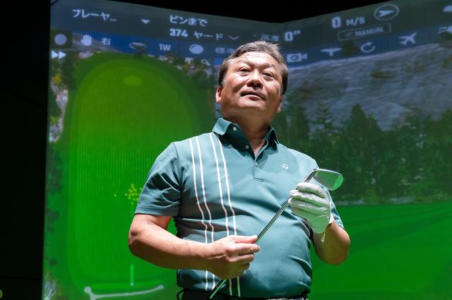 画像: 金井将能さん（HC6 ）。ヘッドスピードは42～43m/s、ベストスコア72の競技派ゴルファー