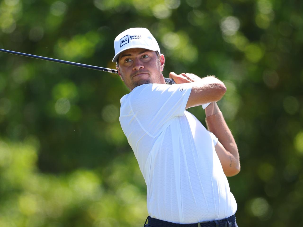 画像: 30歳で初のPGAツアーフル参戦中のチャンドラー・ブランシェット。大会タイ記録となる「2位に4打差のリード」で週末を迎える（PHOTO/Getty Images）