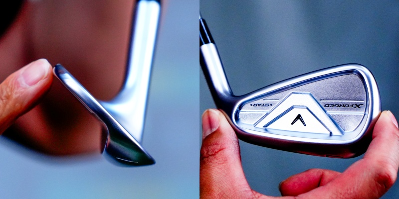 画像: 「X フォージド」の3Iと4Iの中間的サイズに統一されトップラインとソールはやや厚め。「X フォージド」ウェッジは「OPUS」よりもやや大きい標準的サイズ