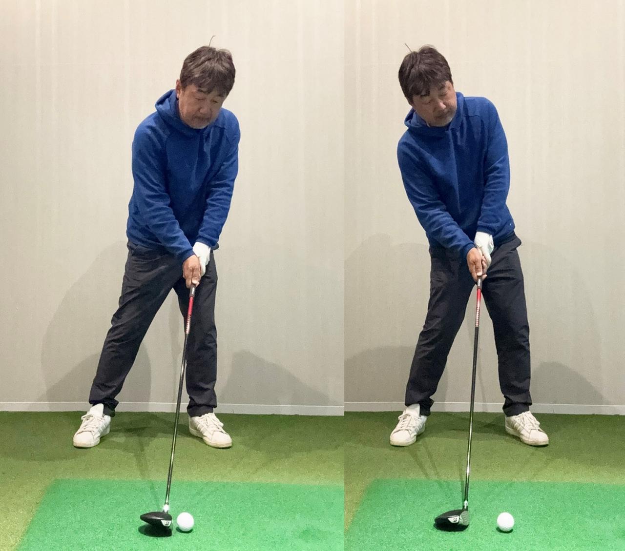 画像: ダウンスウィングが鋭角になってインパクトが点になると、ボールが上がりにくい。それを上げようとする動きが入るとダフリのミスになる