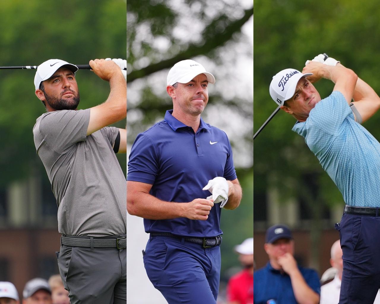 画像: シェフラー、マキロイ、トーマス。いつも優勝争いを期待されている3人だがベイヒルでは少し様子が違った（写真は25年ツアー選手権、撮影/岩本芳弘）