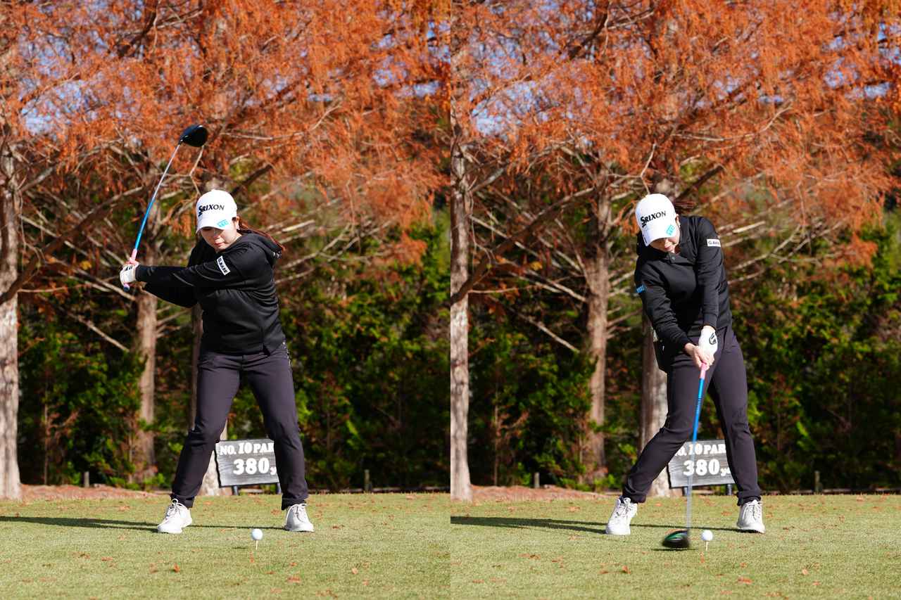 画像: 開幕戦3位発進！ 新人・藤本愛菜の強風に負けないドローの秘密。「チーム辻村」仕込みのエネルギー伝達【新人女子プロのスウィング#17】 - みんなのゴルフダイジェスト