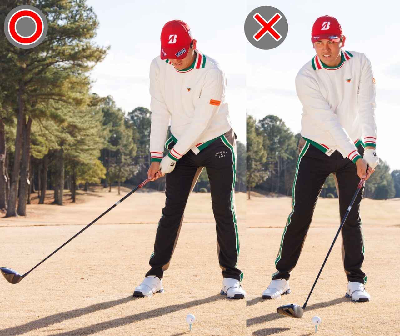 画像2: 卓球で言うドライブで ロースピンボールを打つ