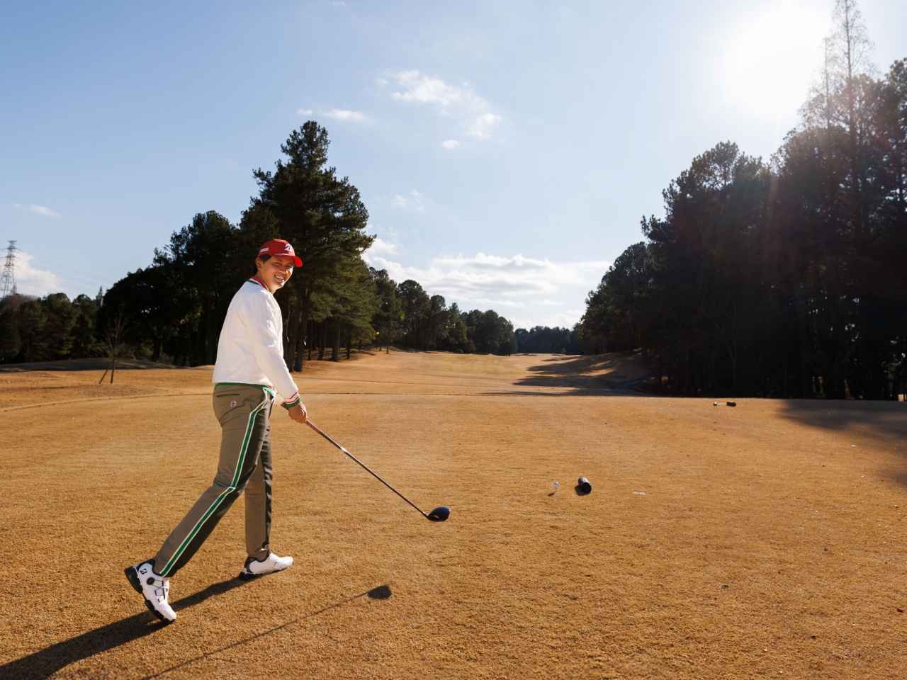 画像: この時点でインサイドアウト軌道のイメージを作る