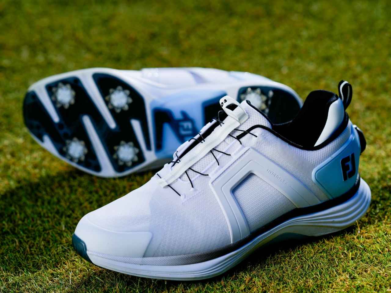 FootJoy ProSLゴルフシューズ ホワイト/ブルー フットジョイから「PRO/SL（プロエスエル）」が登場。ツアー仕様の