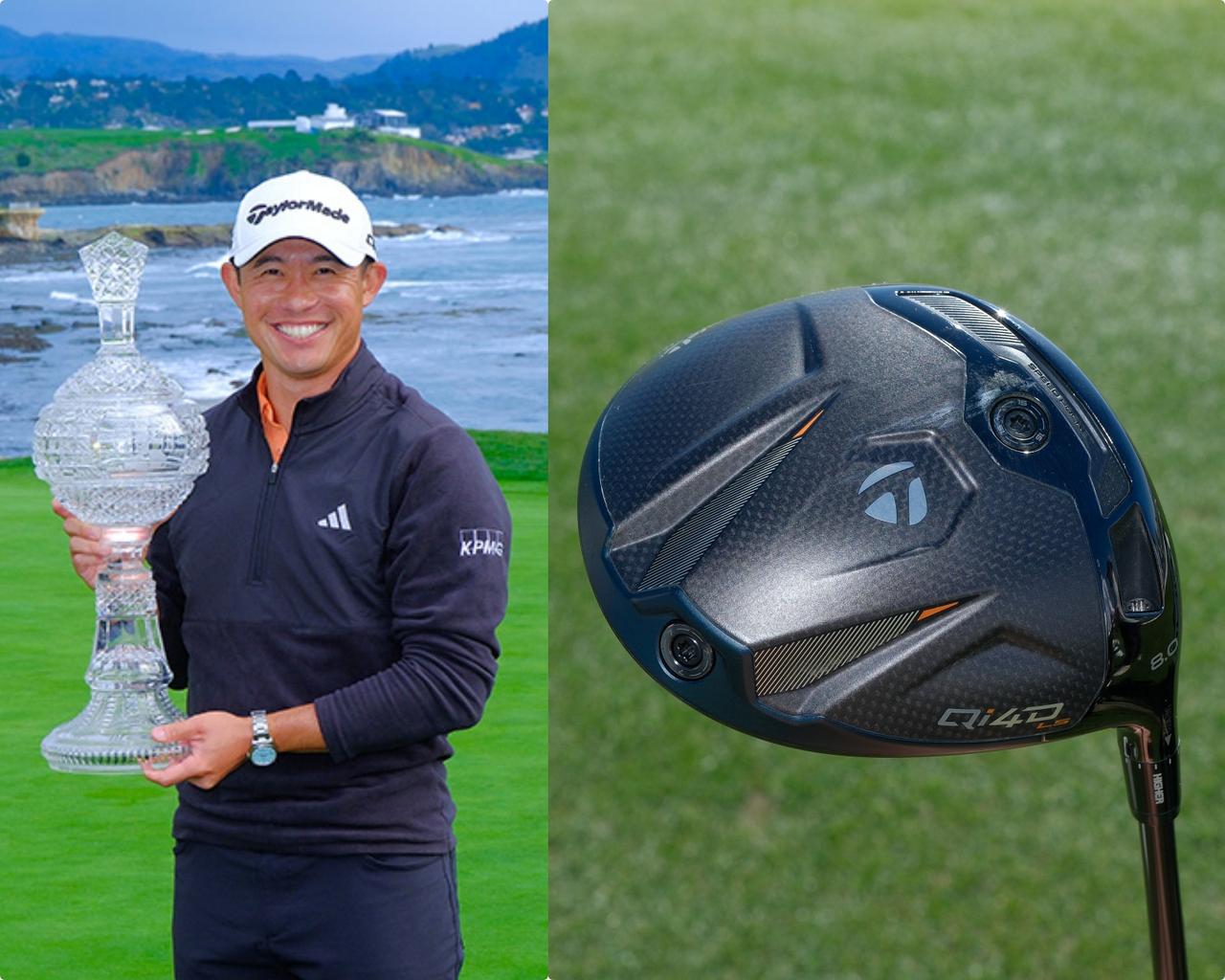 画像: 【左】ペブルビーチで2年半ぶり優勝! 【右】ウェイト配置：フェース側が15g、後方が7g