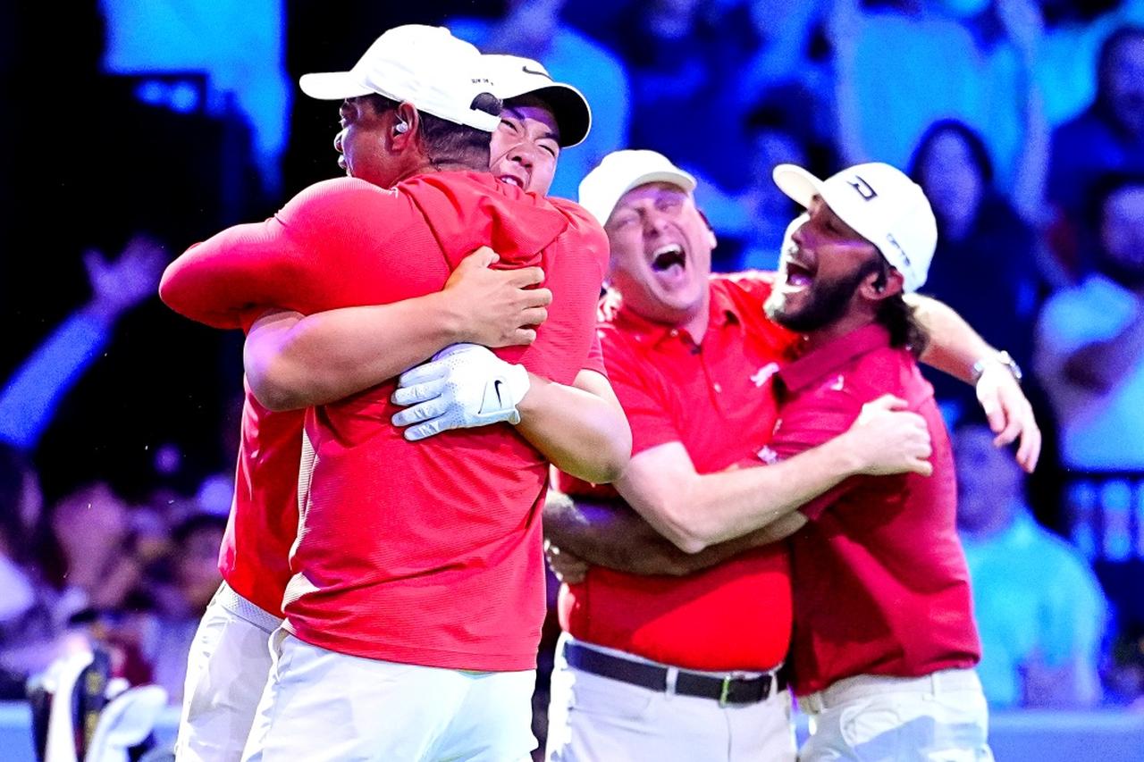 画像: タイガー率いるジュピターが劇的VのTGL(PHOTO/Getty Images)