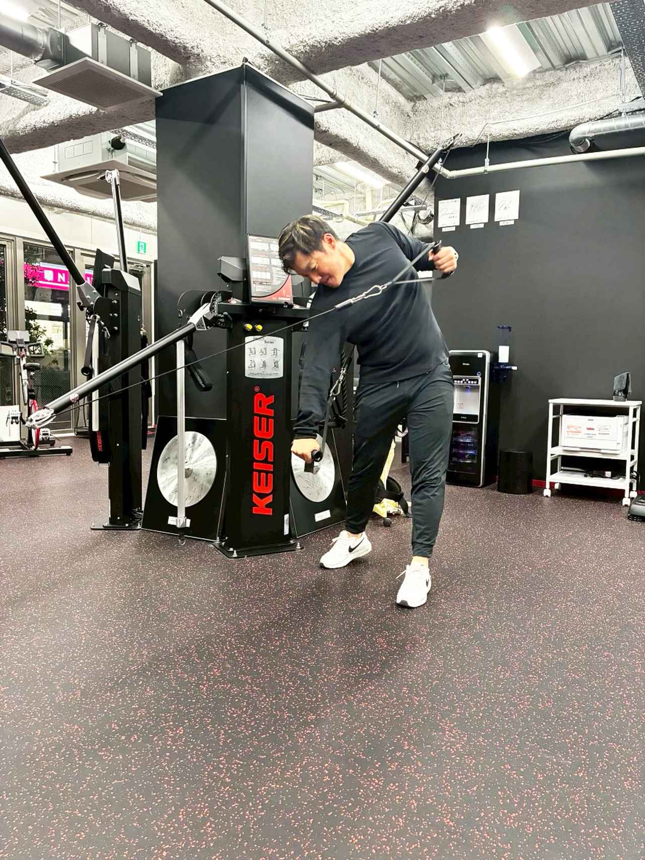 画像: パワーアップのためにジム通い