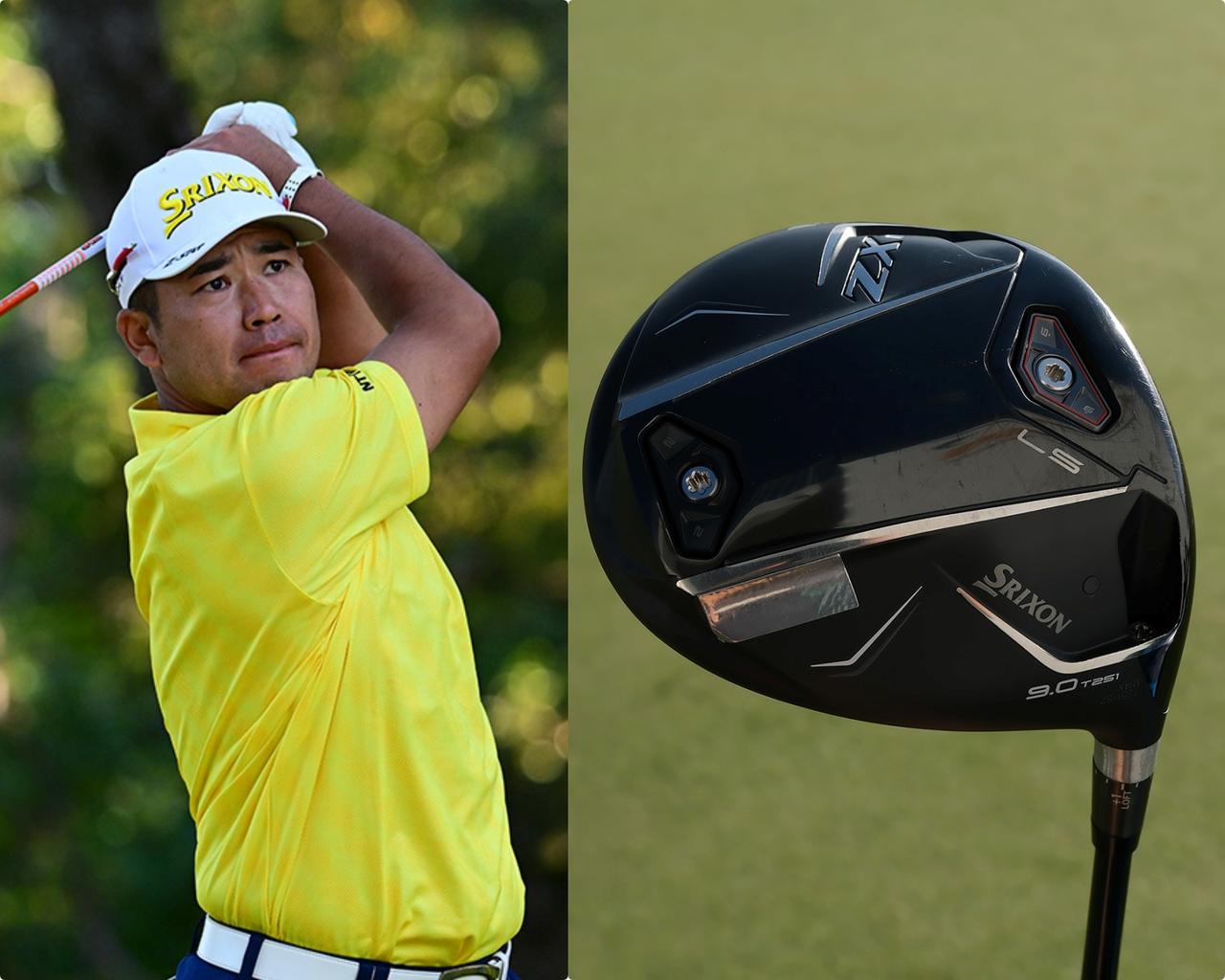 画像: 【左】2025年の「ダンロップフェニックストーナメント」 【右】ウェイト配置：フェース側が6g、後方が2g