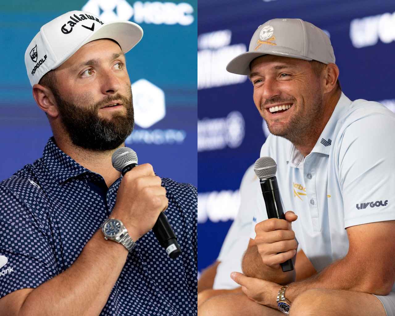 画像: ジョン・ラームとブライソン・デシャンボー。実力、人気ともにLIVゴルフのツートップともいうべき2人のクラブ哲学は対照的だ（提供/LIVゴルフ）