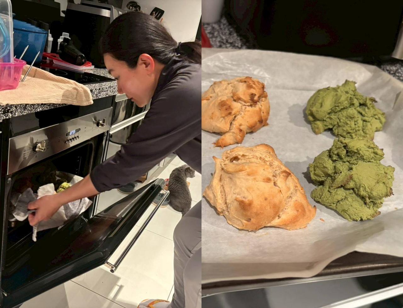 画像: オーストラリアでも手作りスコーンを作る彩子。とても美味しそう！