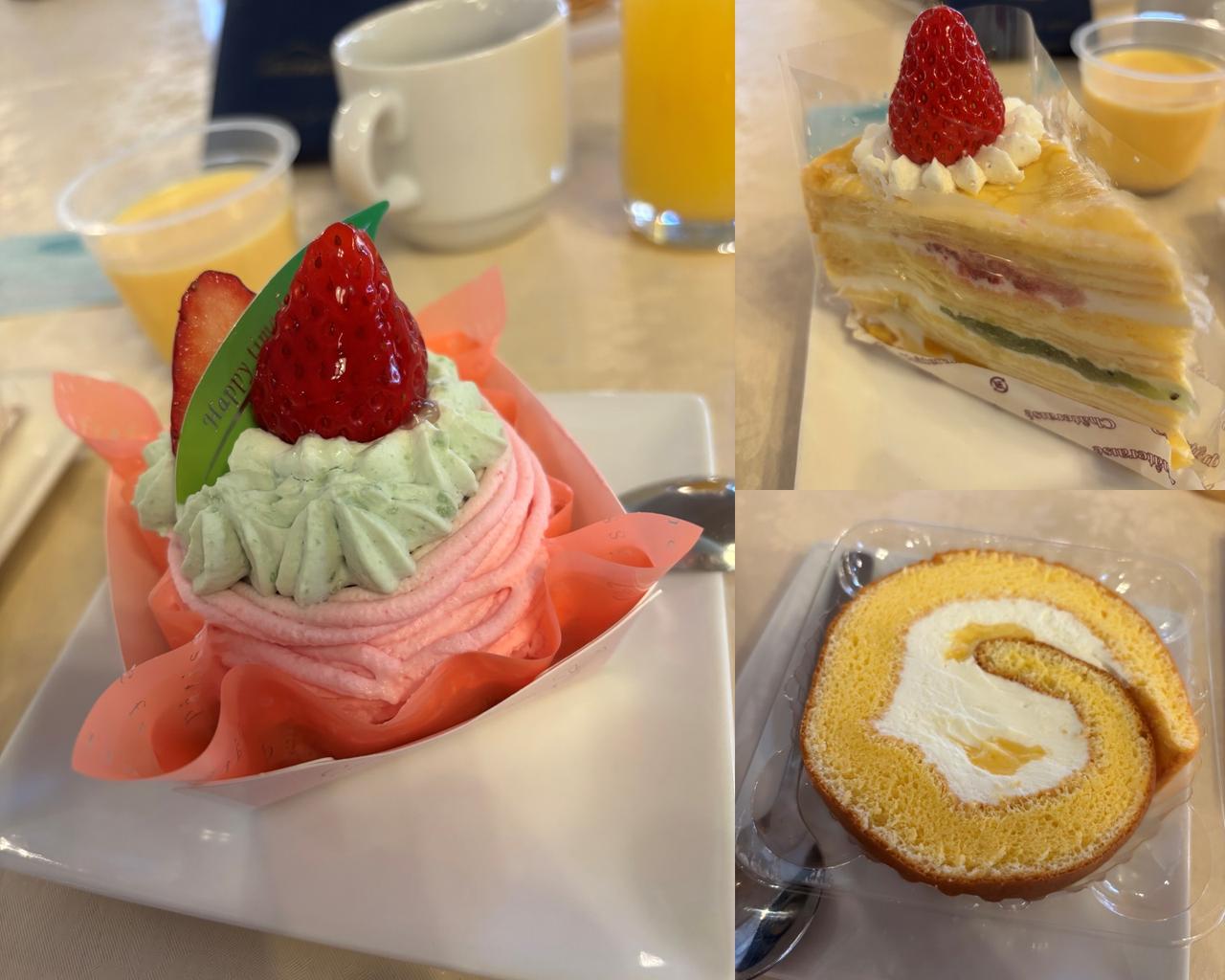 画像: 富士見ヶ丘カントリー倶楽部、ランチにケーキバー、アイスバーを全種類食べたので後半は体が動かず……