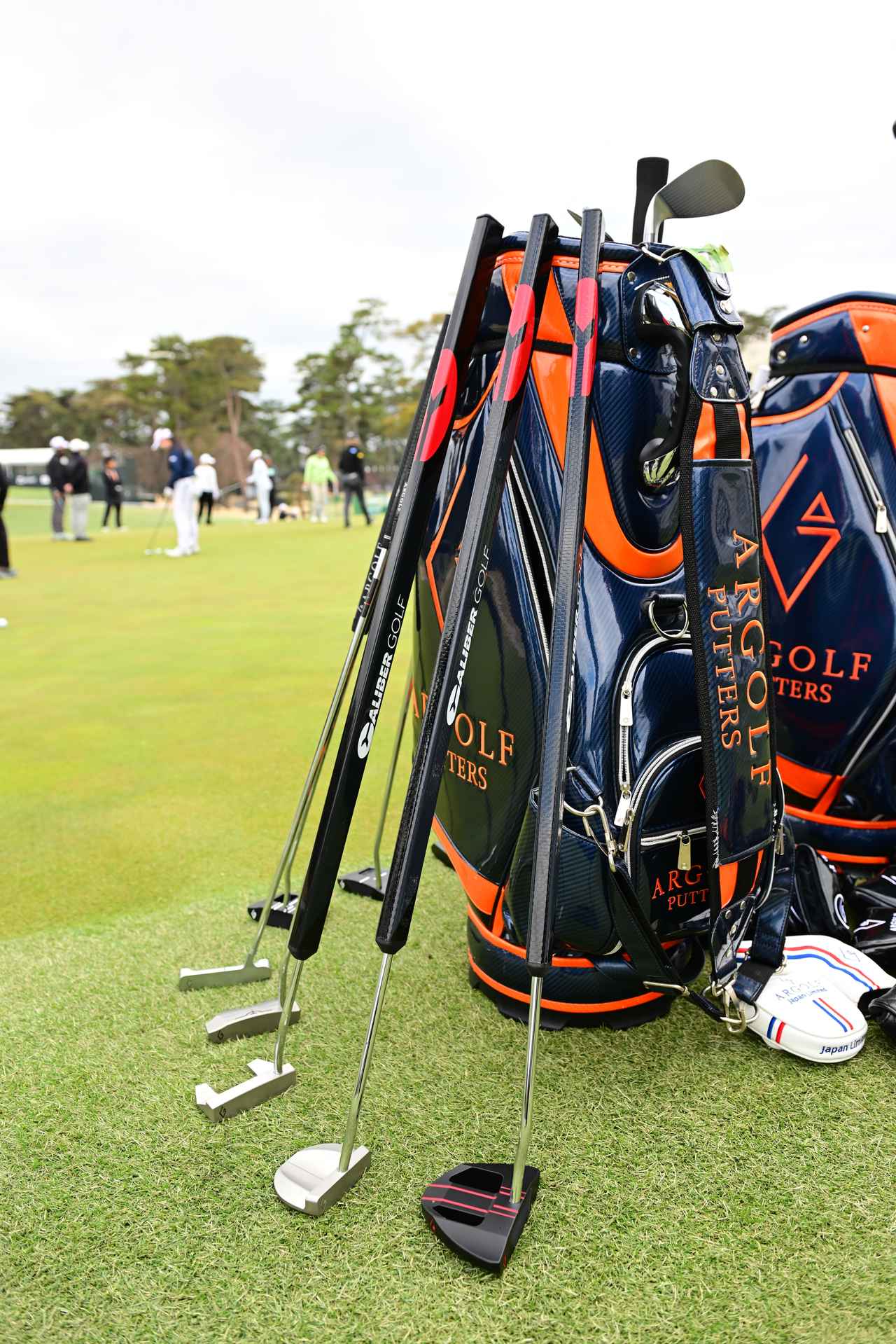 画像: 「アールゴルフ」の「Caliber Hockey Grip」パターの数々