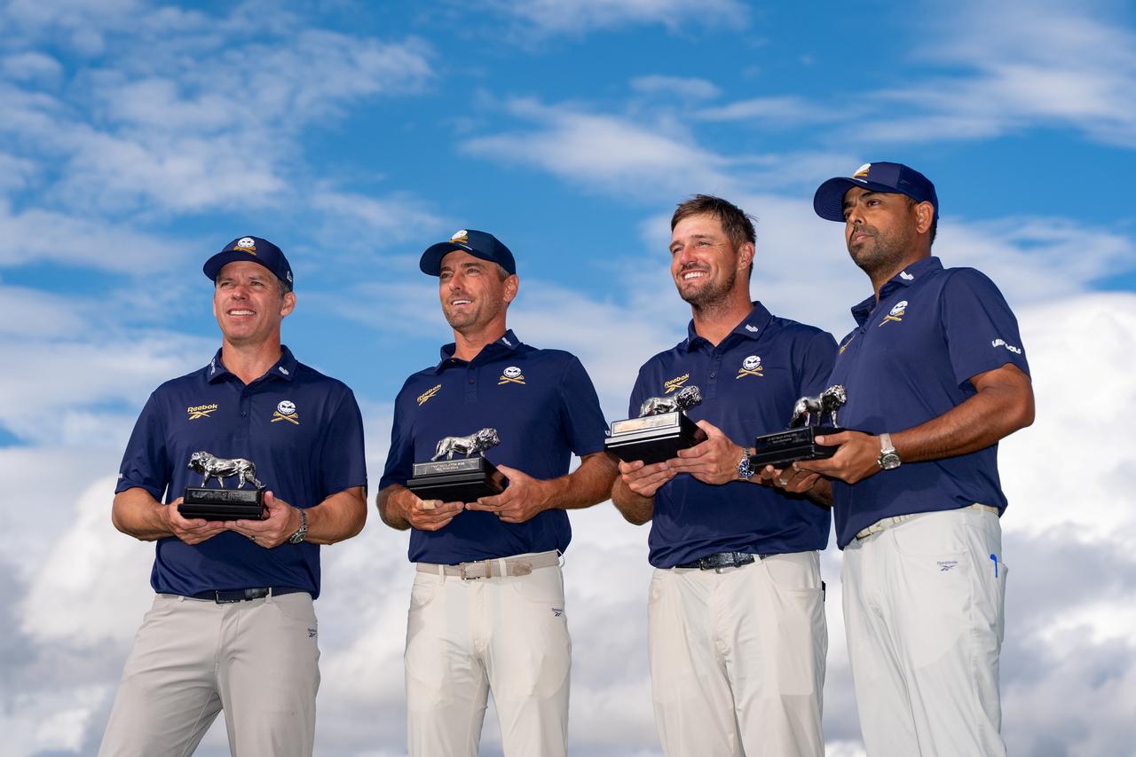 画像: チーム優勝したクラッシャーズGCのメンバー（提供/LIVゴルフ）