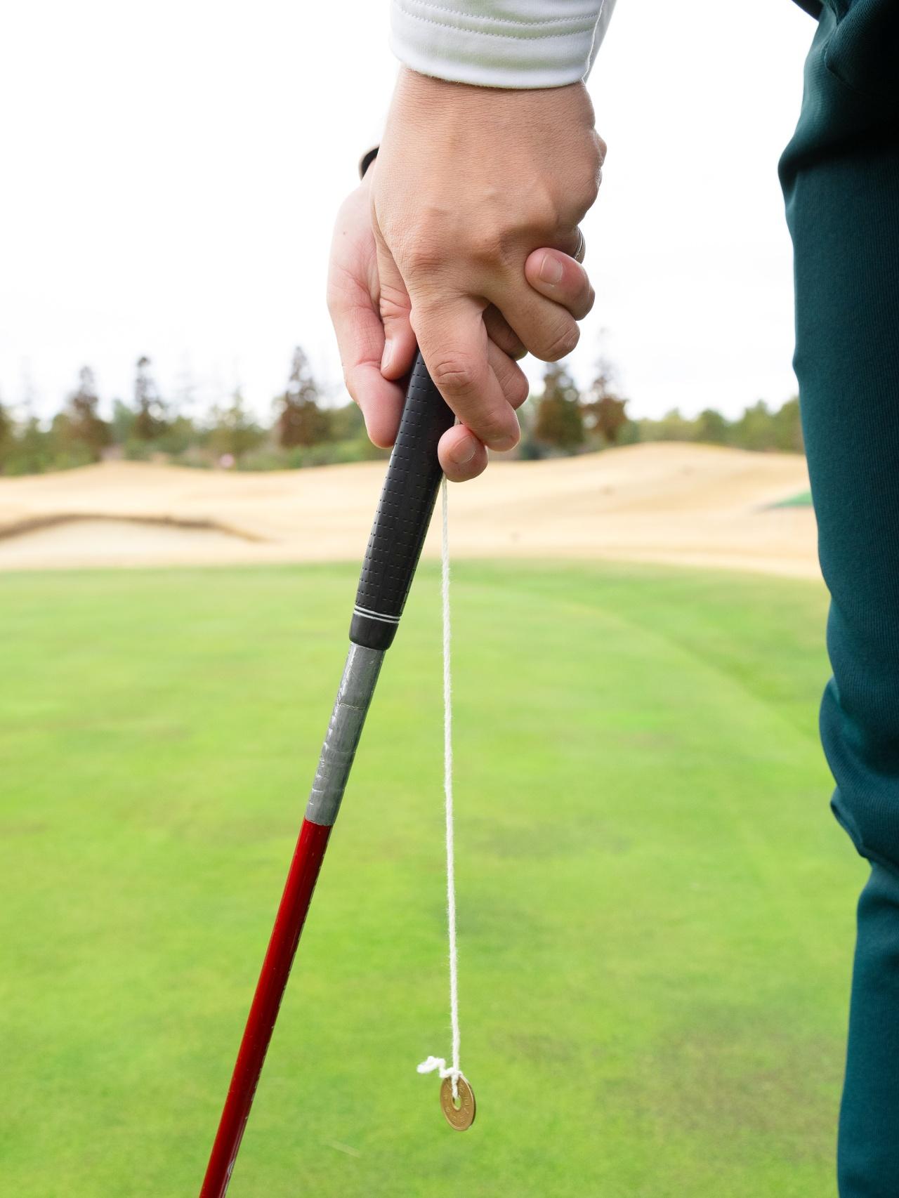 画像: 5円玉を吊るすだけですぐわかる！