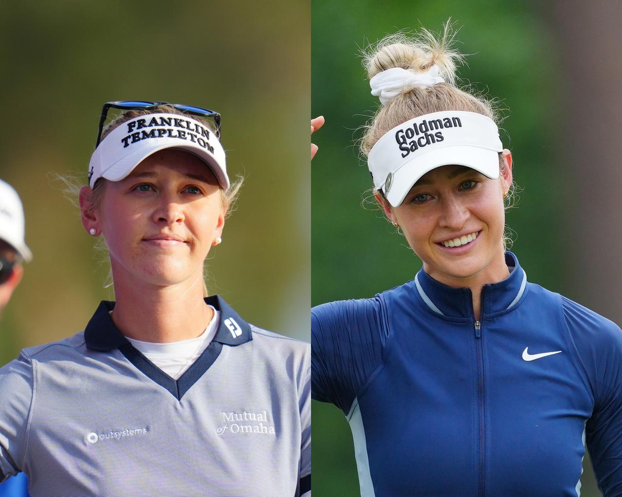 画像: 左が姉のジェシカ・コルダ、右が妹のネリー・コルダ（写真はジェシカが22年、ネリーが24年のどちらもシェブロン選手権、撮影/岩本芳弘）