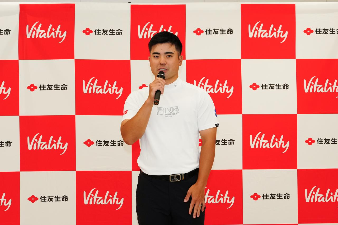 画像: やや緊張気味の様子で語った蟬川（提供／住友生命）