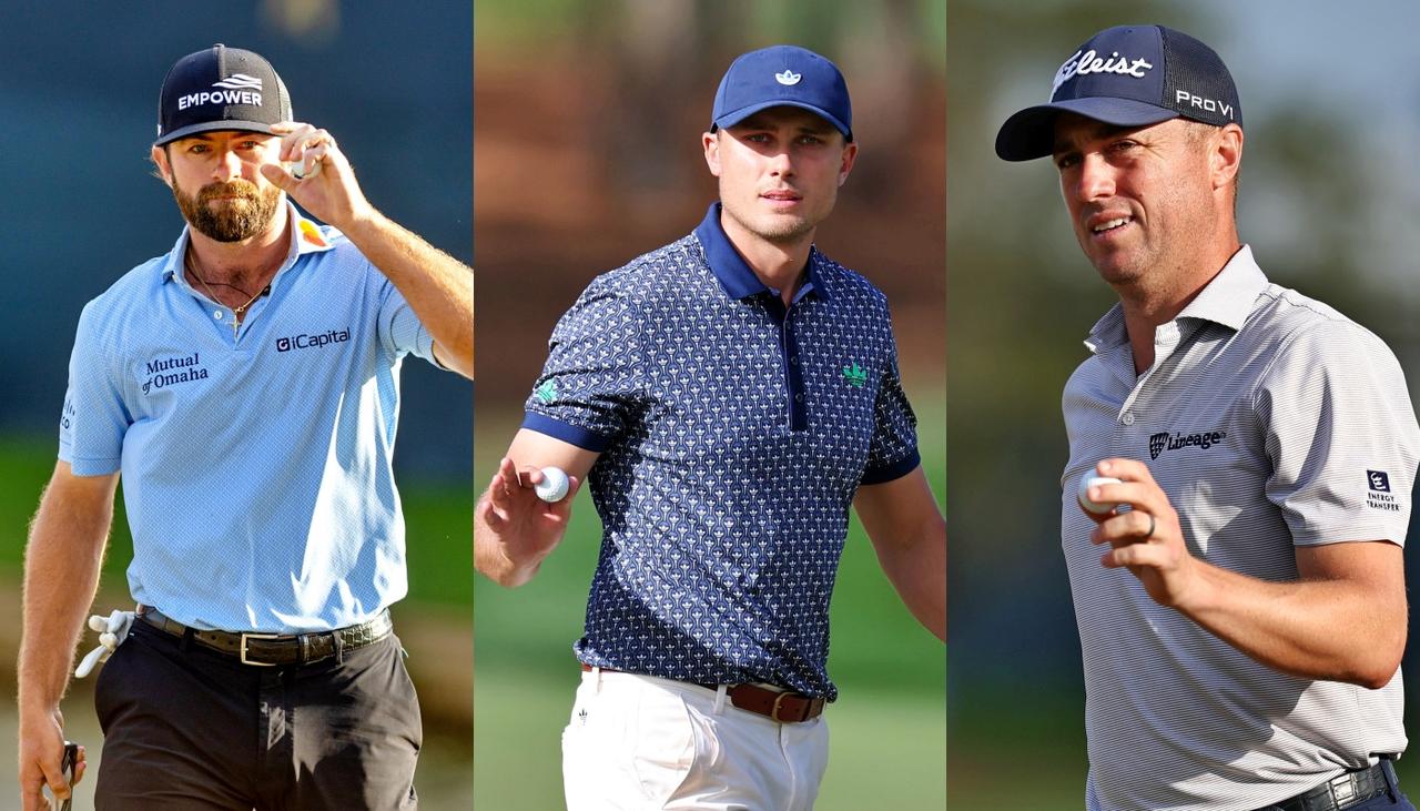 画像: キャメロン・ヤングはプロV1プロトタイプ、ラドビック・アバーグはプロV1x、ジャスティン・トーマスはプロV1x