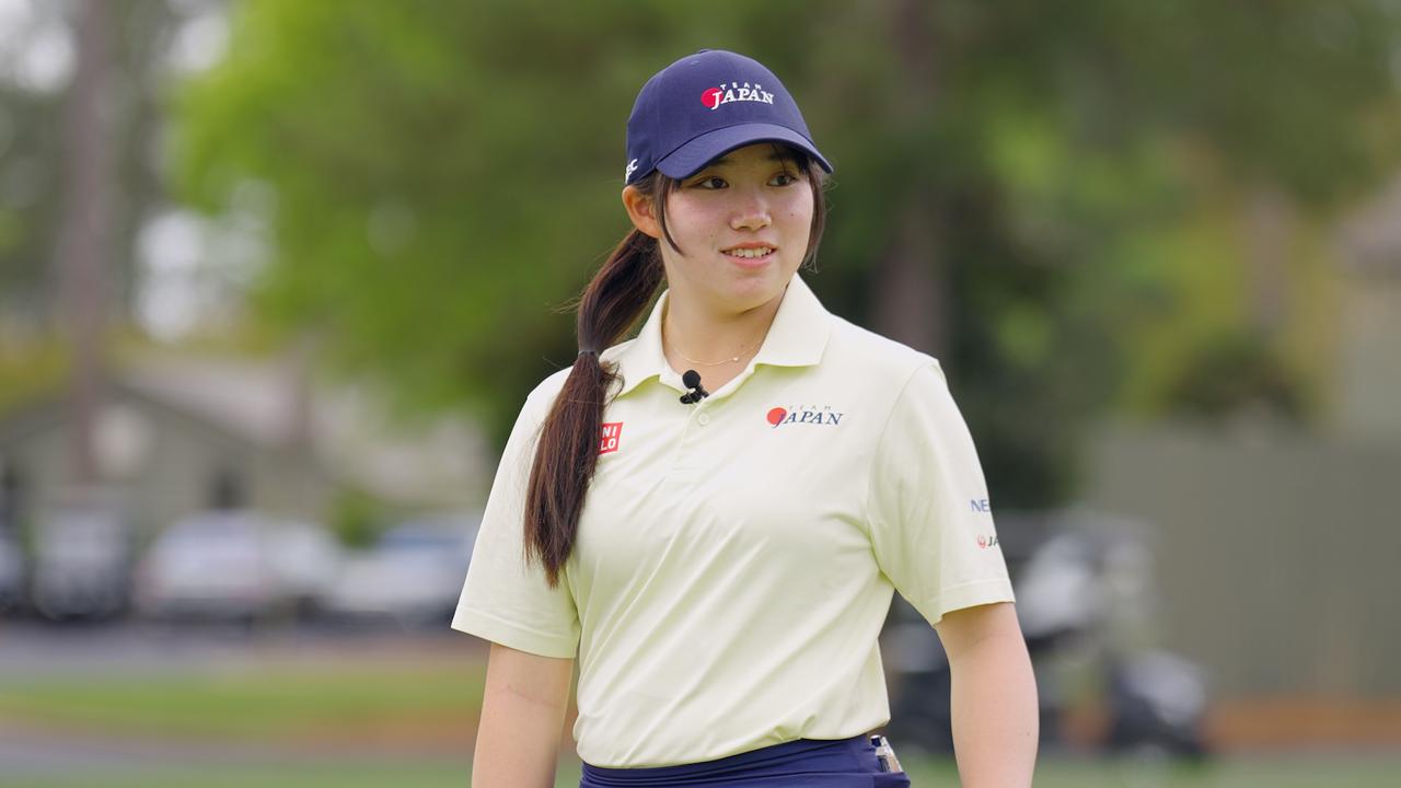 画像: オーガスタ女子アマ練習日の岩永杏奈(画像:大会提供)