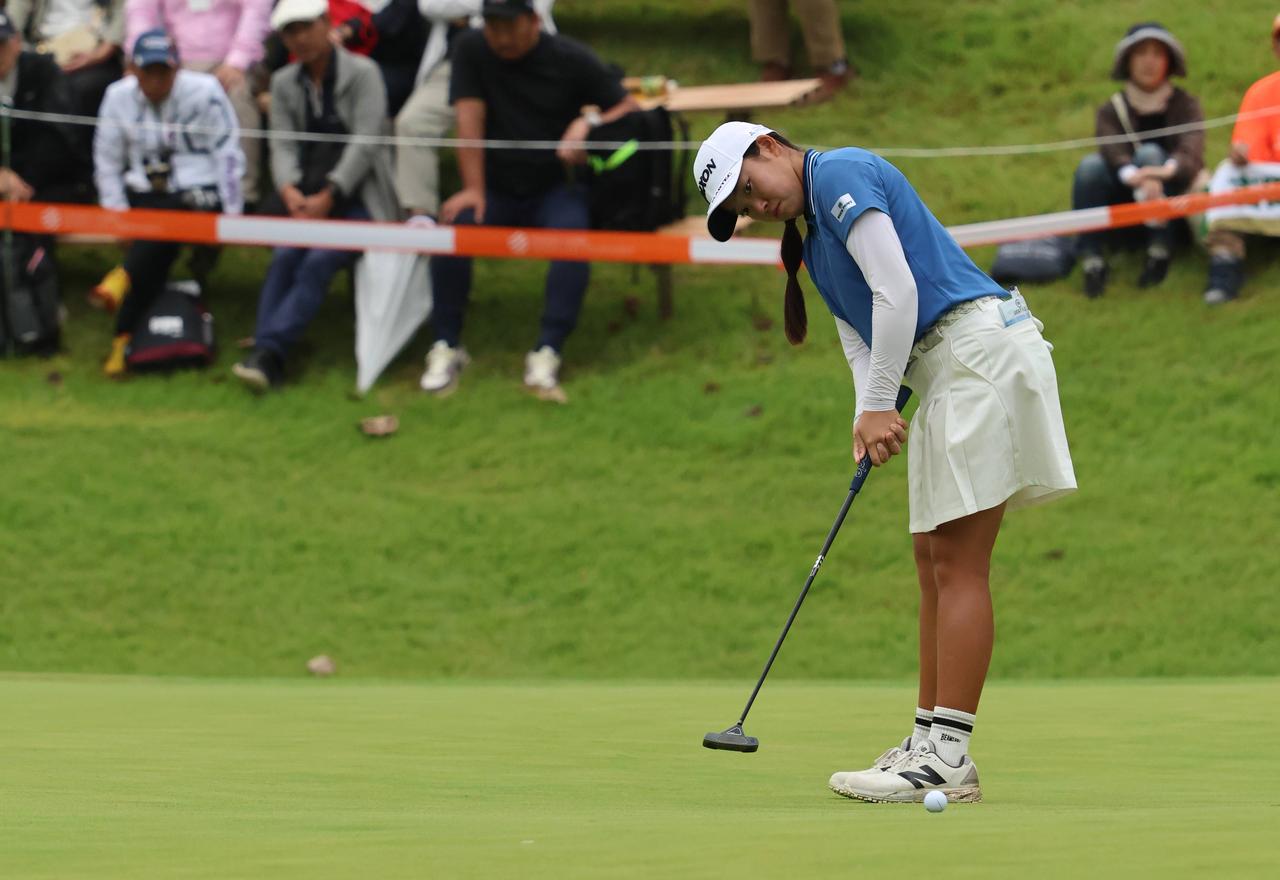 画像: 2025年スタンレーレディスホンダゴルフトーナメントでの岩永杏奈(撮影/弊社写真部)