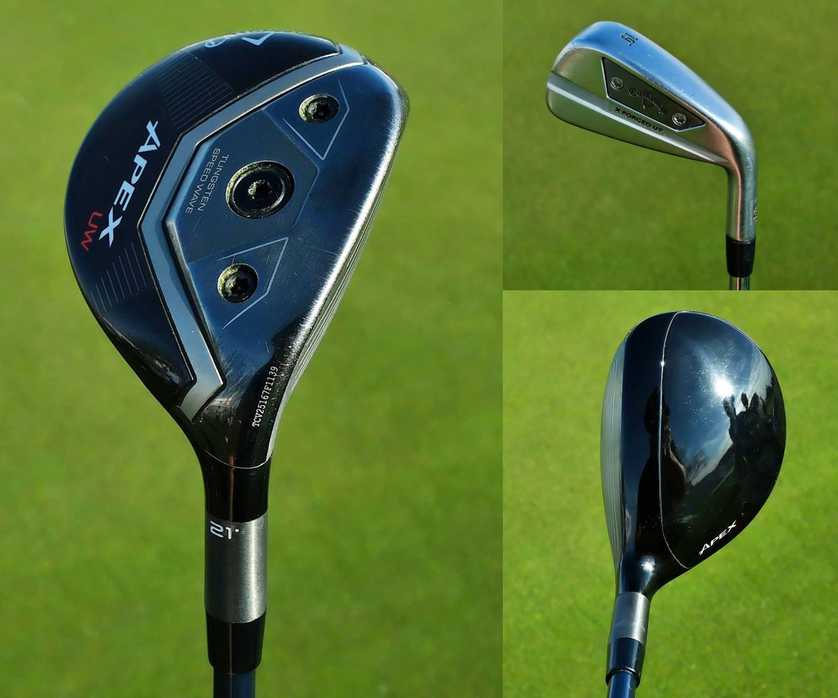 画像: 試合によって組み合わせを変える。 SNSで反響を呼んだスティンガーショット はこのUTアイアンの3UTで放った一打