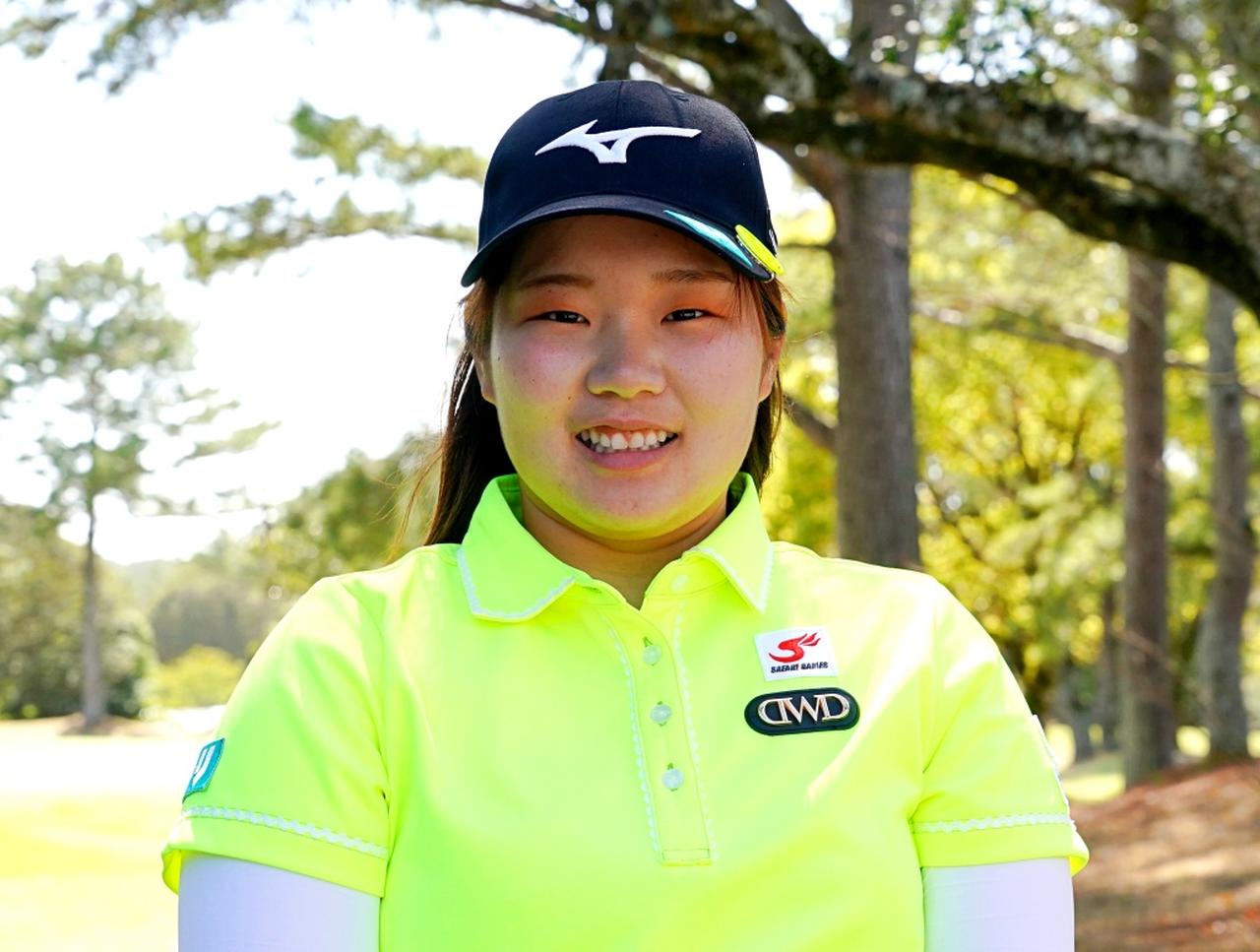 画像: 風のなかでのプレーに自信を持っている寺岡沙弥香