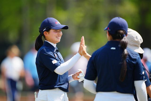 画像: 最終ホールのバーディで予選通過を決めた廣吉優梨菜