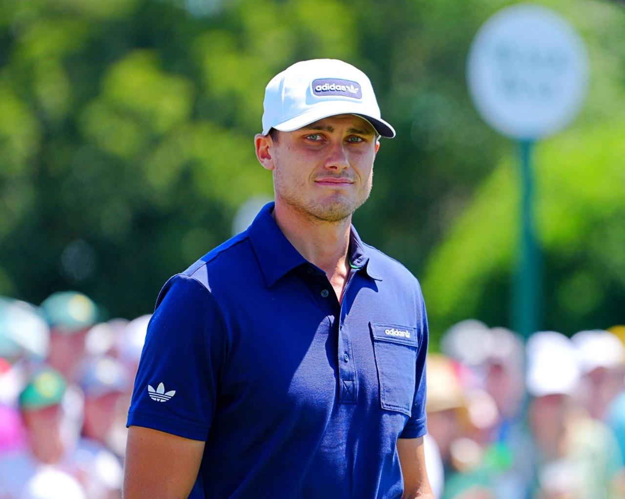 画像: 友人にオーガスタのプレーをプレゼントしたアバーグ（昨年のマスターズ撮影/岩本芳弘）