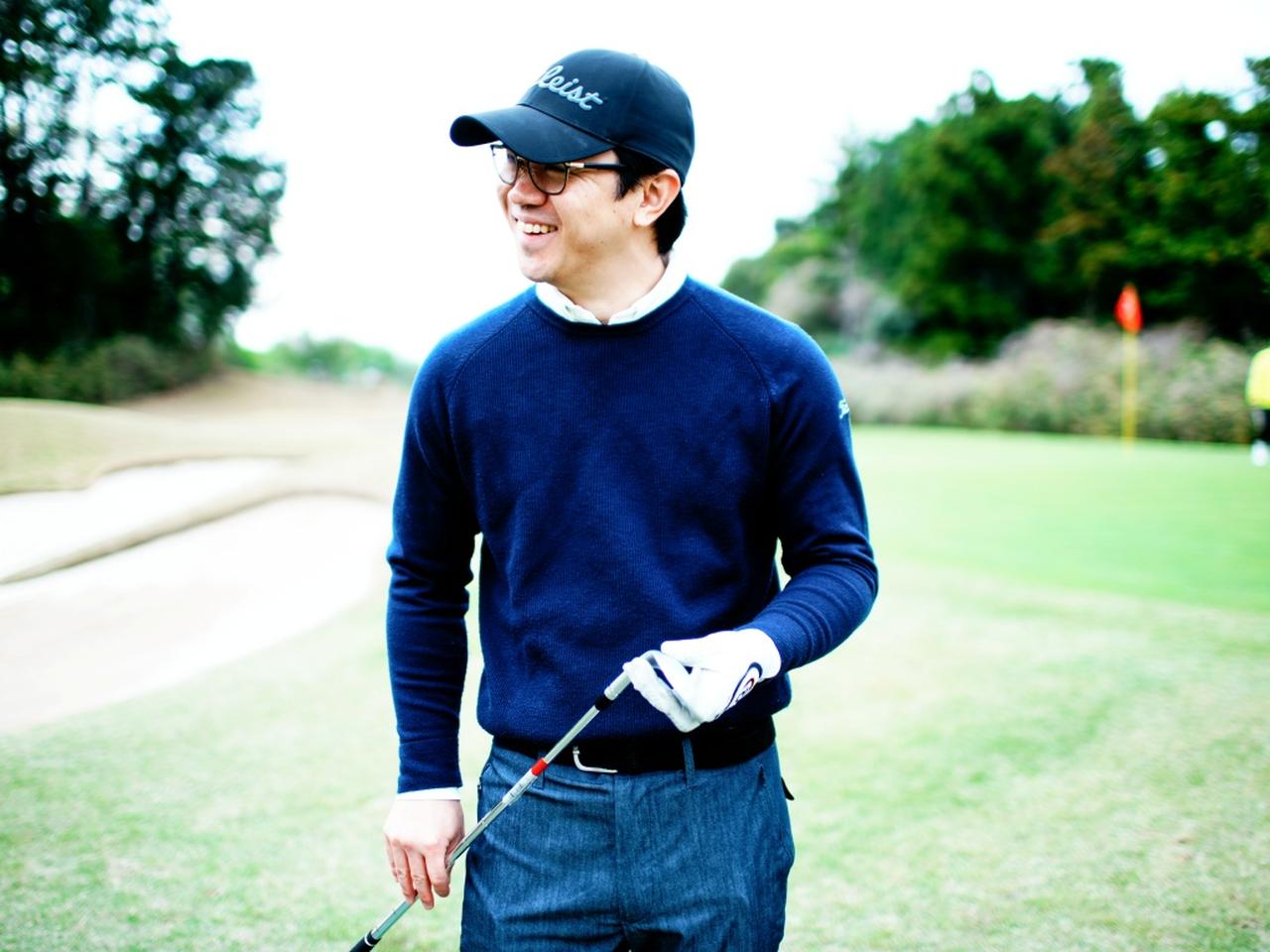 画像: バンカーでのグラインド選びに大満足の松本さん