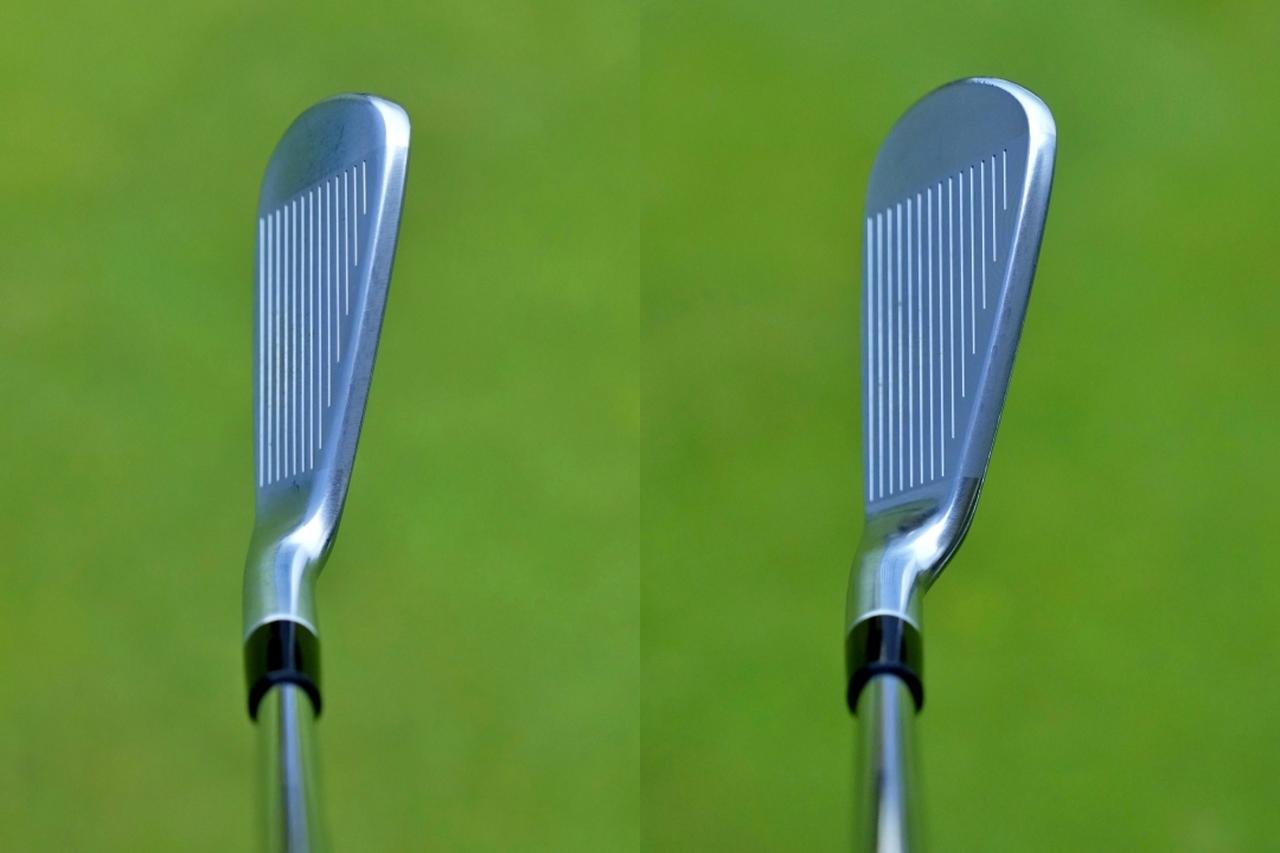 画像: 中空だがすっきりしている「P770」(左)と、軟鉄鍛造キャビティながら安心感のある「P8CB」(右)