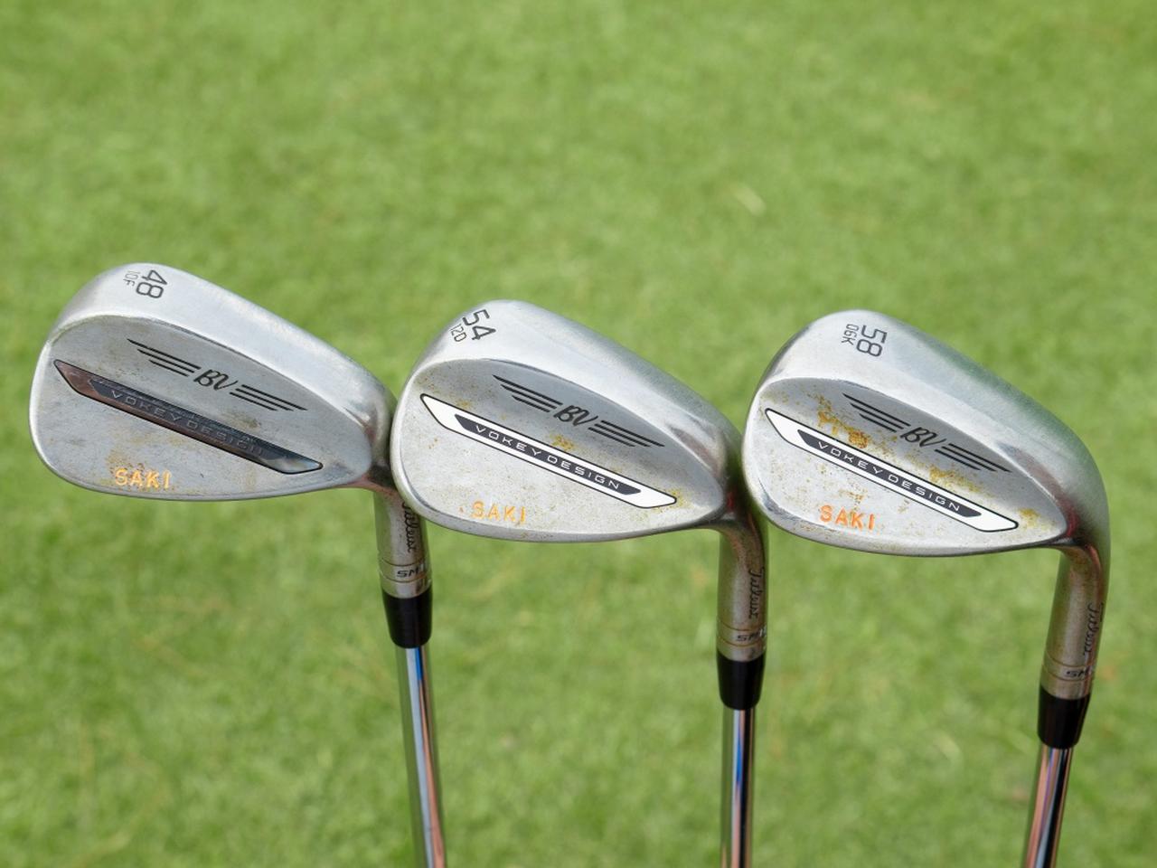 画像: 48度（10F）、54度（12D）、58度（06K）